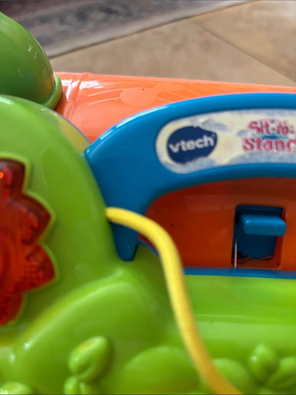 Interactive Toddler Activity Walker - Green/Orange with Music and Lights